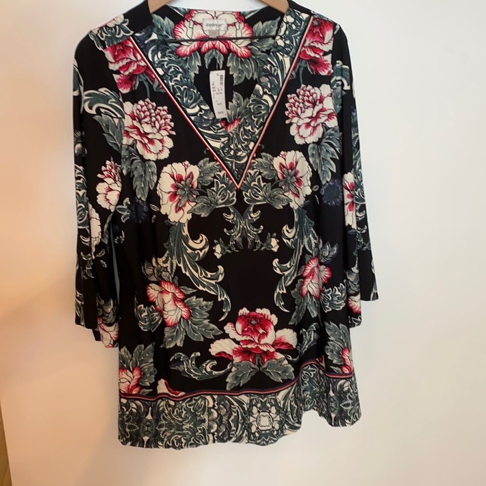 City chic Avenue floral tunic